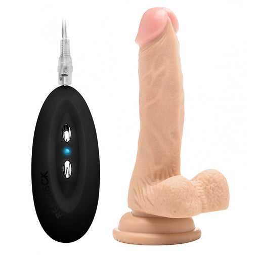 RealRock 7 Inch Vibrating Realistic Cock With Scrotum - AEX Toys