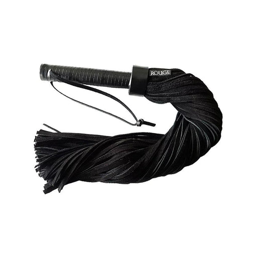 Rouge Leather Handle Suede Flogger - AEX Toys