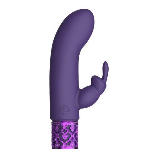 Royal Gems Dazzling Rechargeable Rabbit Bullet Purple - AEX Toys