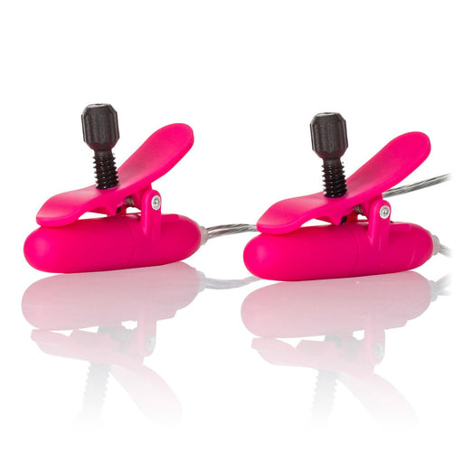 Heated Vibrating Nipple Teasers Pink - AEX Toys