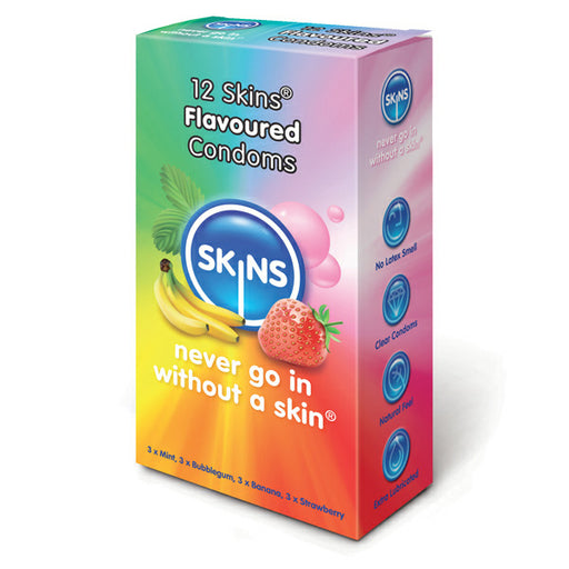 Skins Flavoured Condoms 12 Pack - AEX Toys