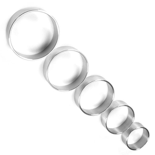 Thin Metal 1.5 inches Diameter Wide Cock Ring - AEX Toys